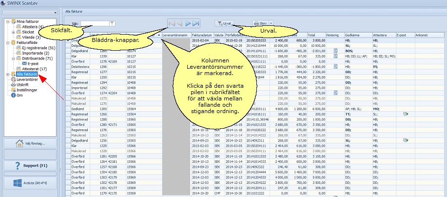 Alla fakturor-mapp